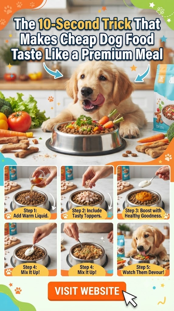 The 10-Second Trick to Make Cheap Dog Food Taste Gourmet